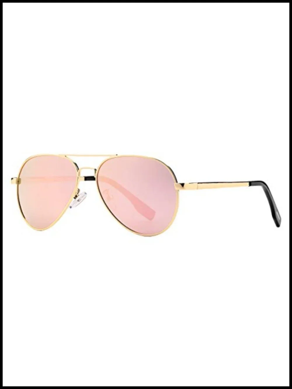 Small Aviator Sunglasses 52mm Polarized UV Protection for Thin Faces